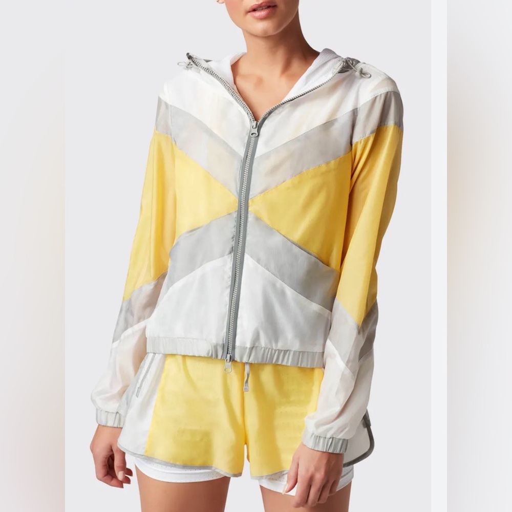 Blanc Noir Tulum Windbreaker Short Set Yellow